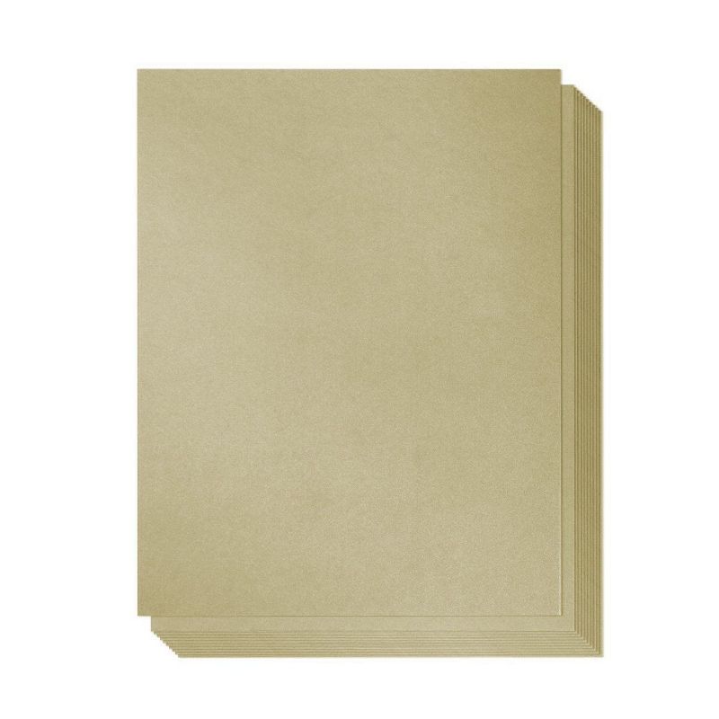 48-Pack Gold Colored Paper, 8.5 X 11 inches
