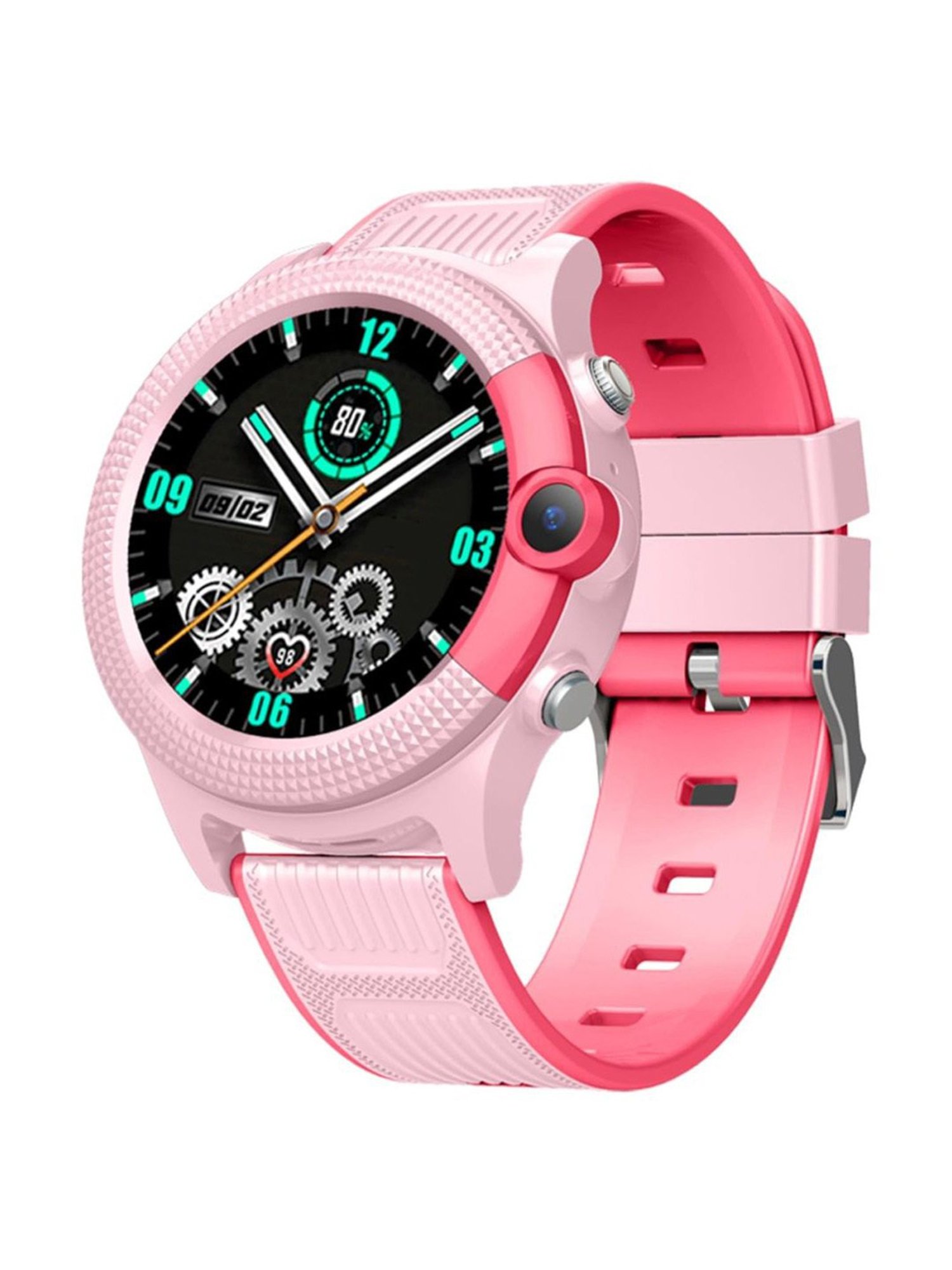 Turet Buttercup GPS Tracker Smartwatch for Kids with IP68 Waterproof 1.4 inch HD Display (Pink)