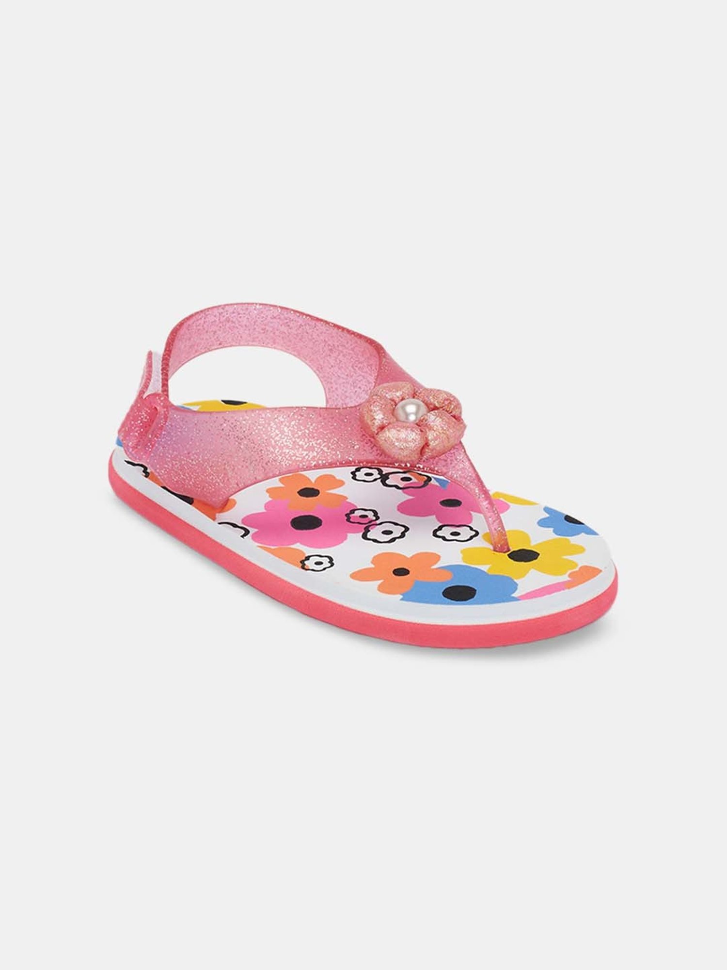 Pantaloons Junior Pink & White Flip Flops