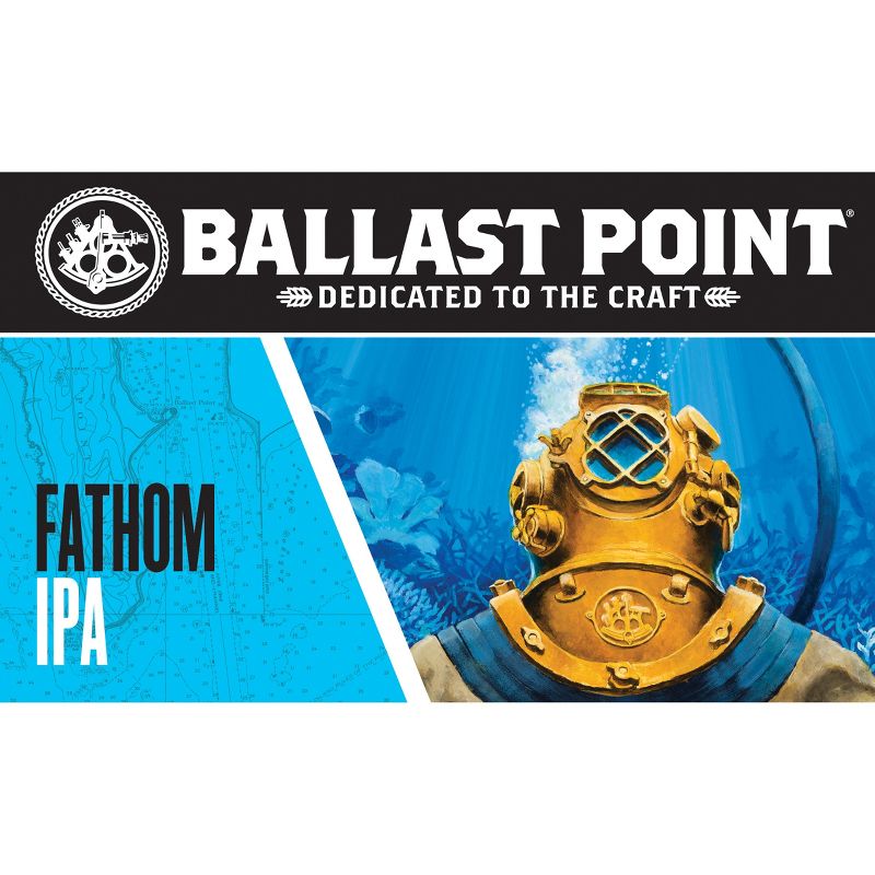 Ballast Point Fathom IPA Beer - 6pk/12 fl oz Cans