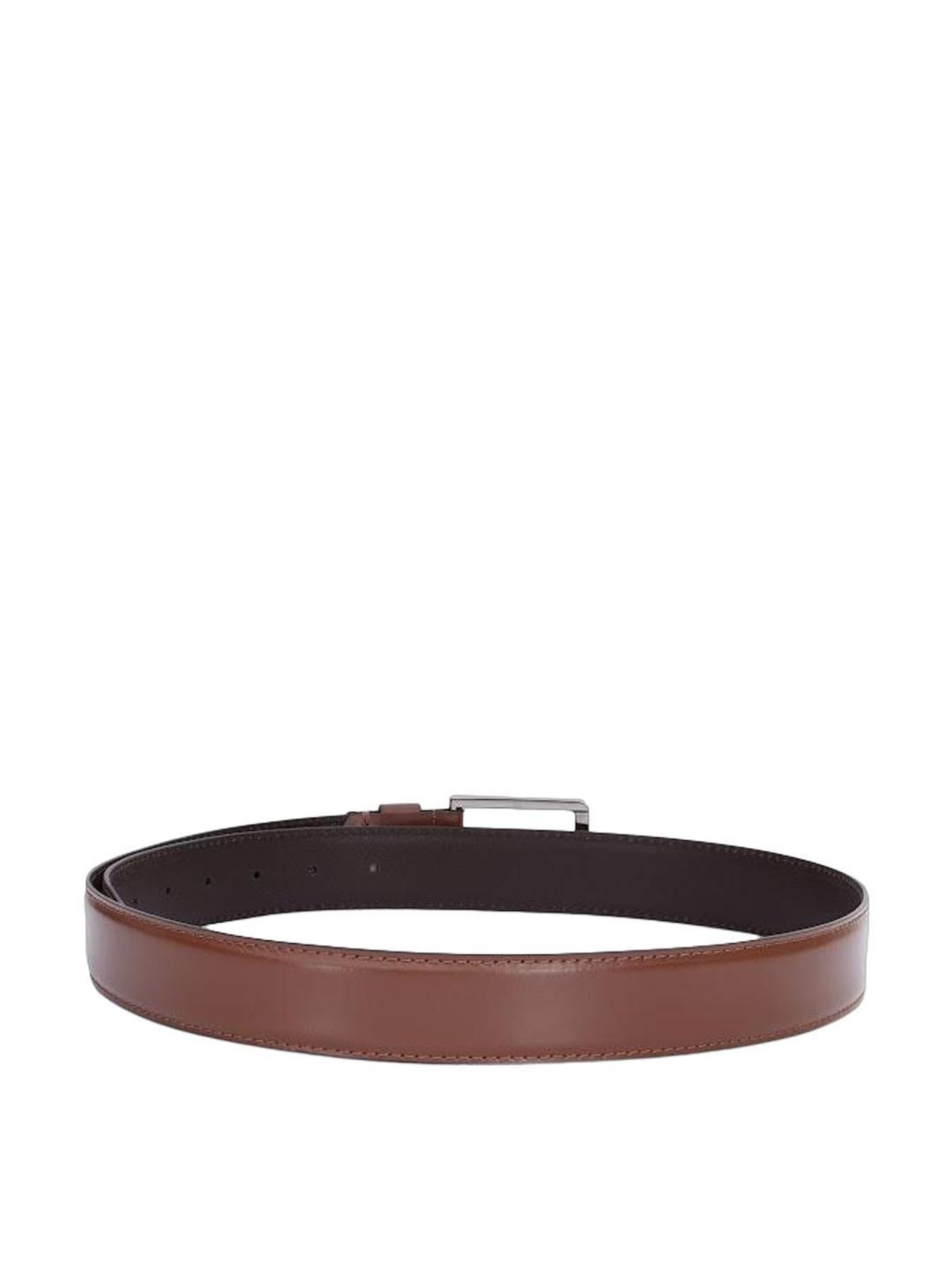 The Vertical Tan Leather Formal Belt for Men