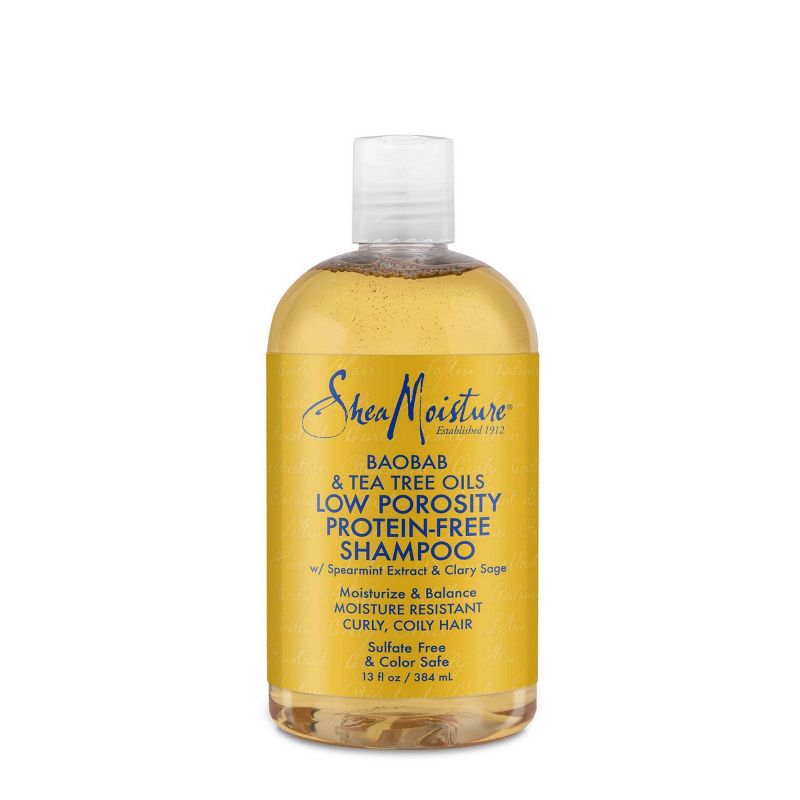 SheaMoisture Baobab & Tea Tree Oils Low Porosity Protein-Free Shampoo - 13 fl oz