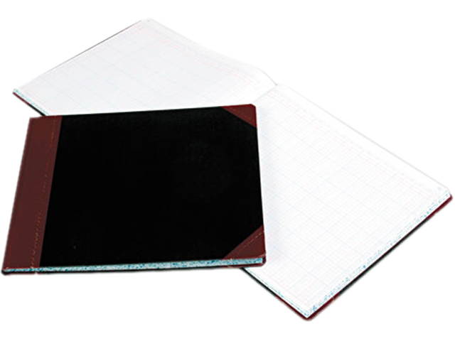 Boorum & Pease 25-150-36 Columnar Book, 36 Column, Black Cover, 150 Pages, 12 7/8 x 15 1/8