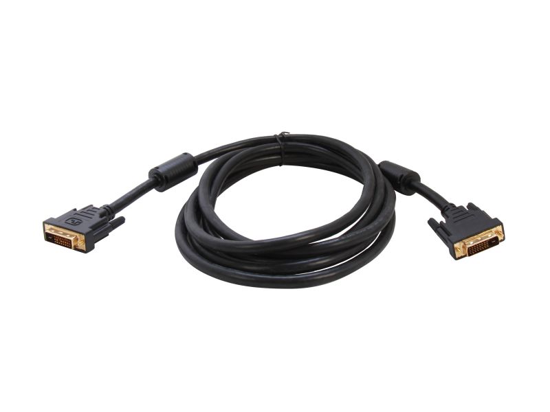 Link Depot DVI-6-DD Black DVI 24-Pin (Others Also Call 25-Pin or 24+1-Pin) DVI-D Male to DVI-D Male Dual Link Cable