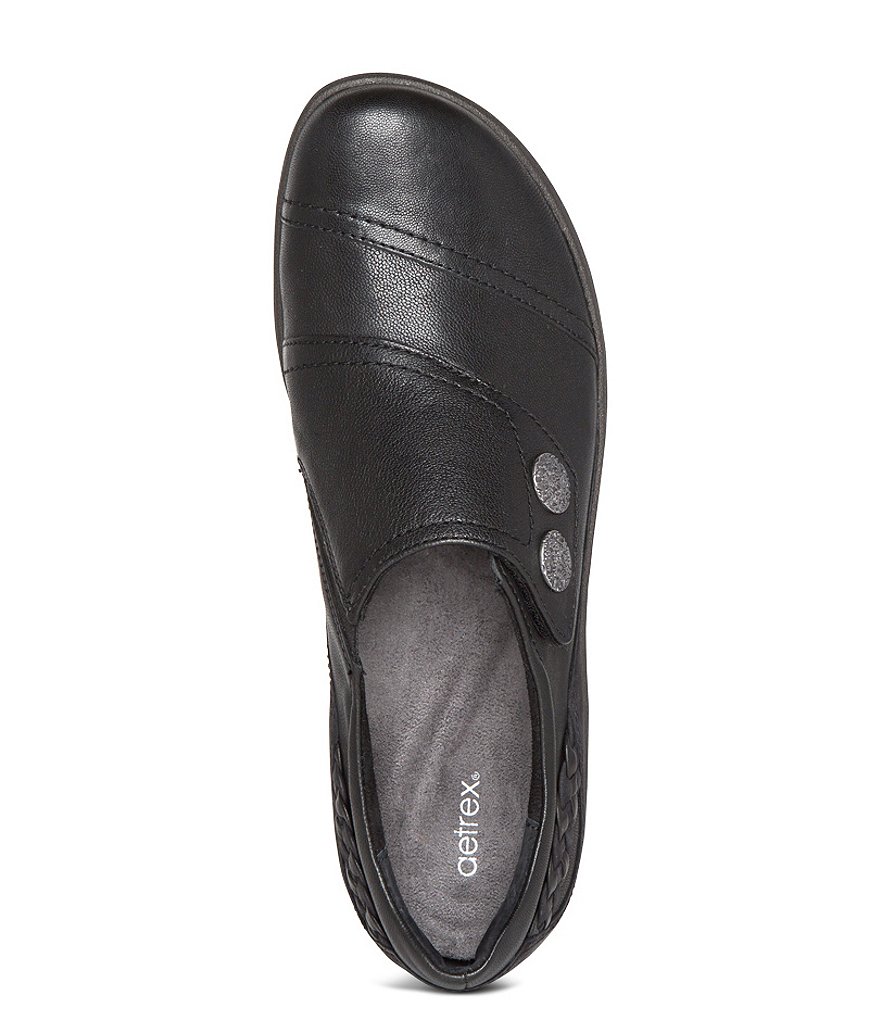 Aetrex Karina Monk Strap Leather Loafers
