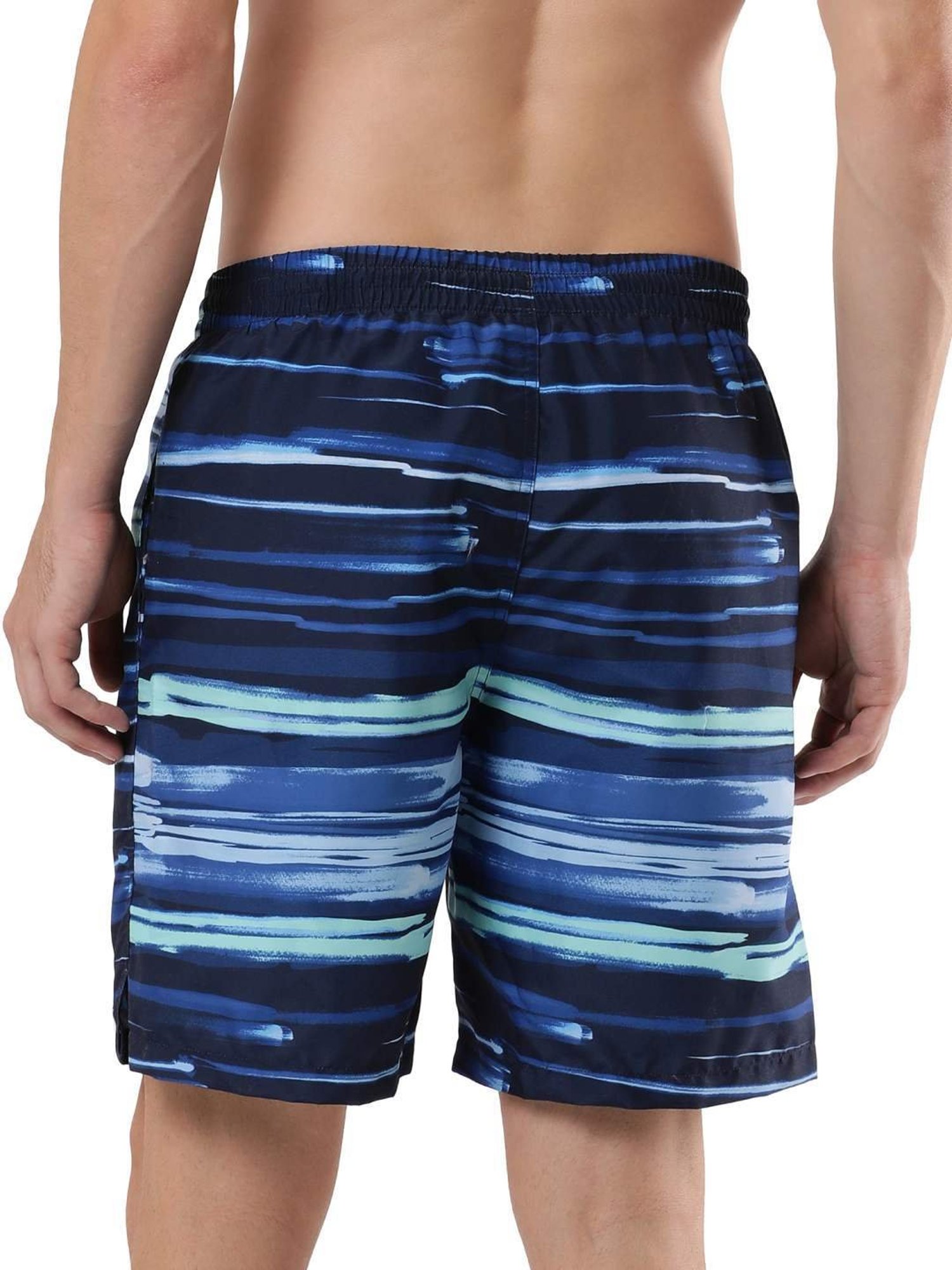 Speedo Pure Blue Regular Fit Printed Swim Shorts
