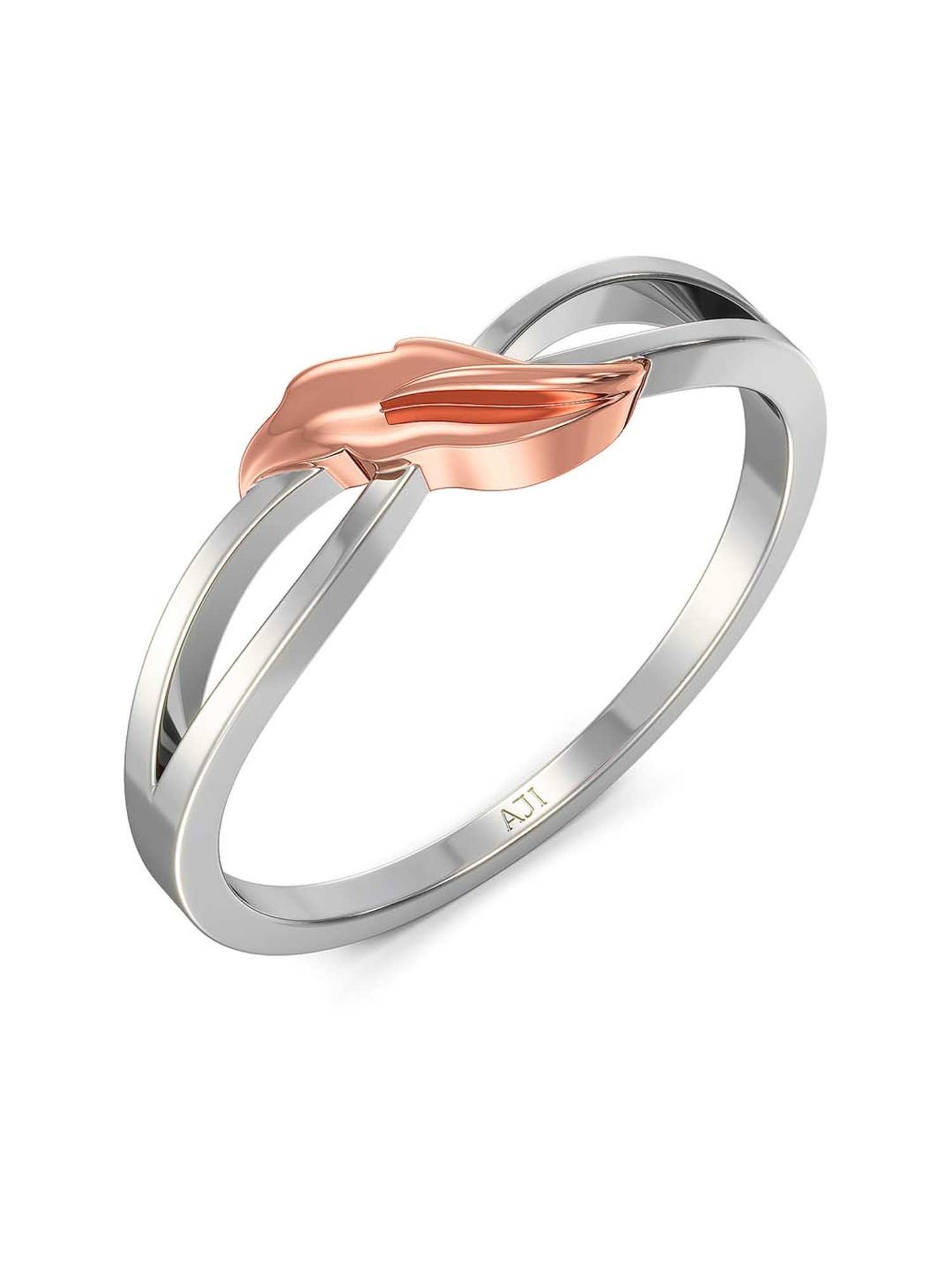 Joyalukkas Polished Extravagant Men's Platinum Ring