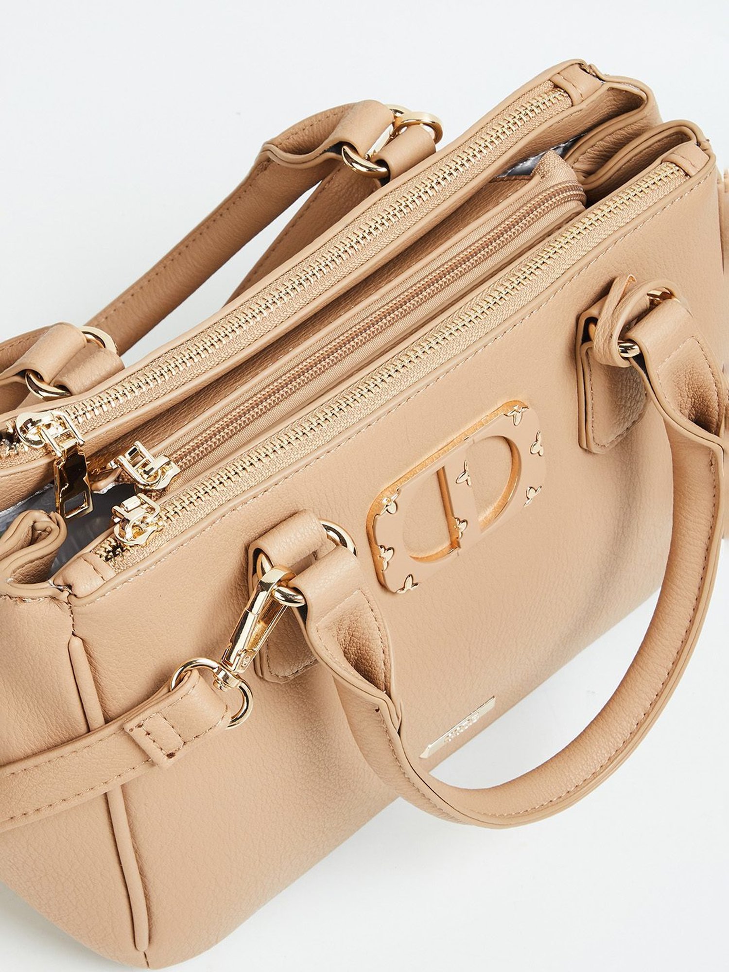 Code by Lifestyle Beige Handbag