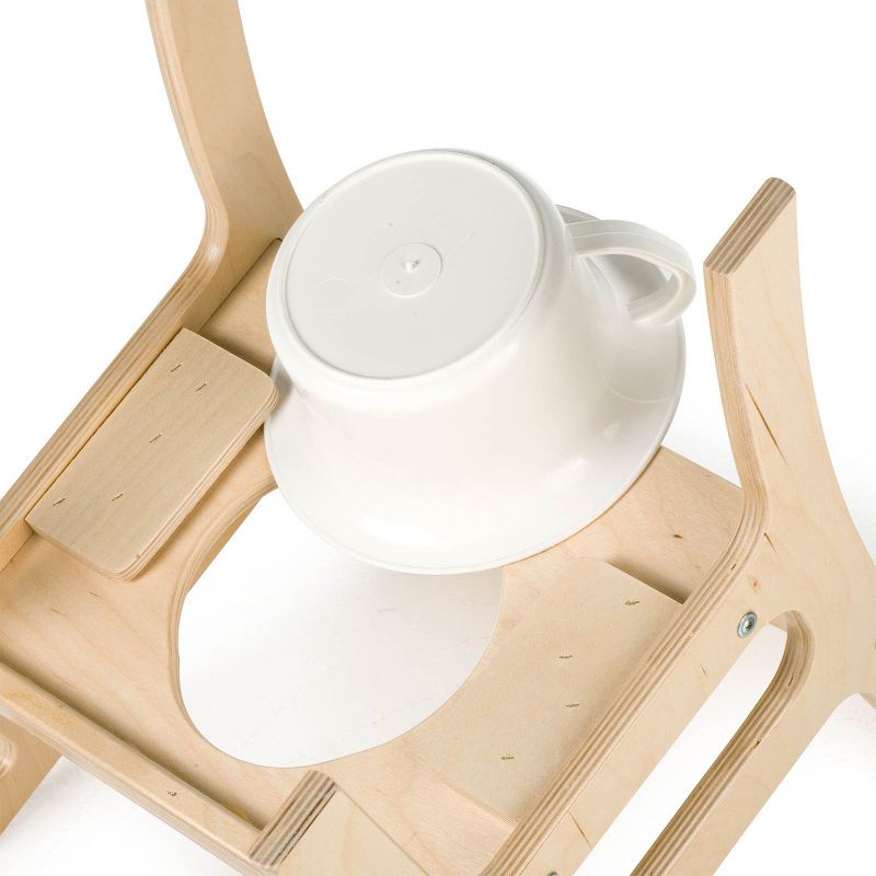 Little Colorado 028UNF Deluxe Stable Sturdy Comfortable Plywood Potty Training Bathroom Chair for Children with Toilet Paper Holder and Book Rack
