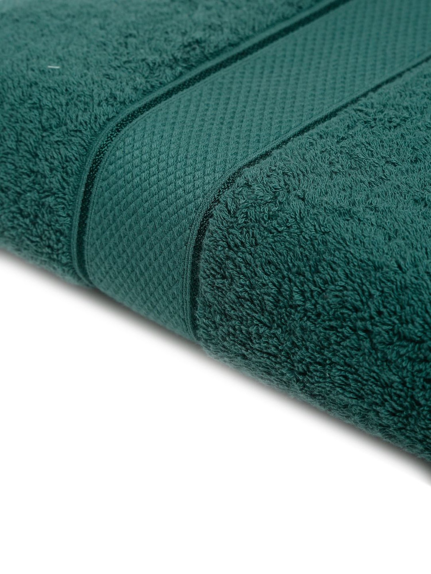 Creeva Green 525 GSM Cotton Bath Towel