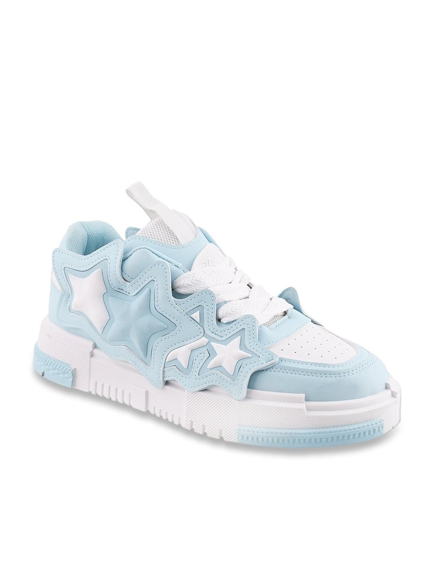 The White Pole Men's Blue Casual Sneakers