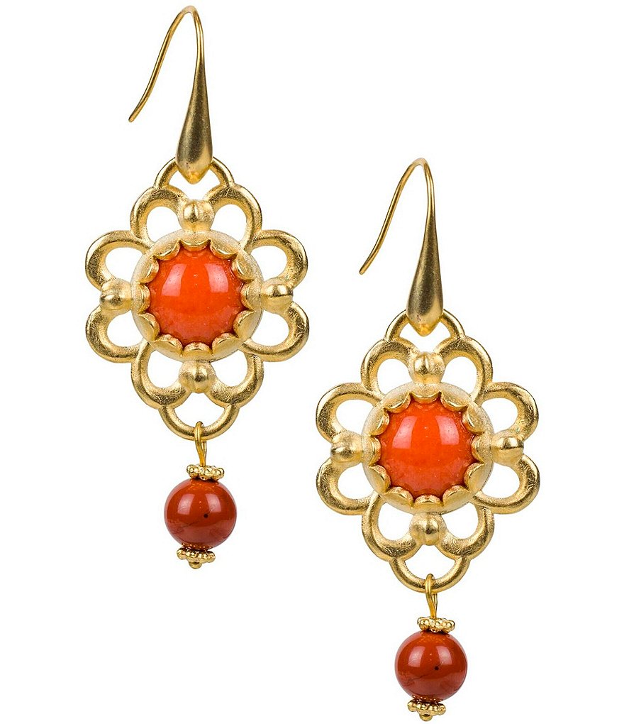 Patricia Nash Flower Drop Earrings