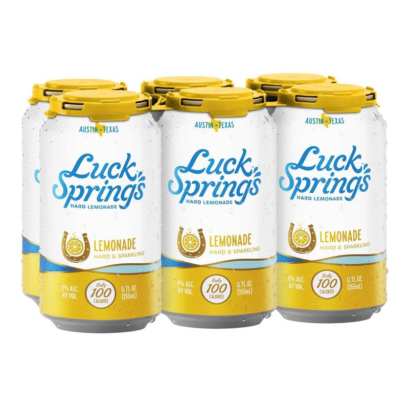 Luck Springs Hard Lemonade - 6pk/12 fl oz Cans