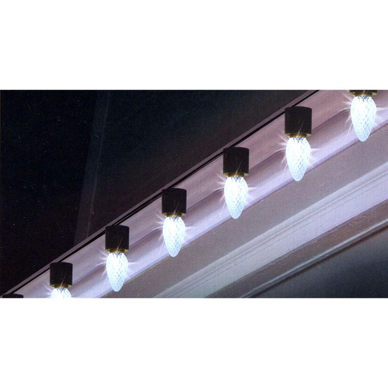 Brite Star 15ct LED Light Show C9 Crystal Christmas Lights White - 14' Green Wire