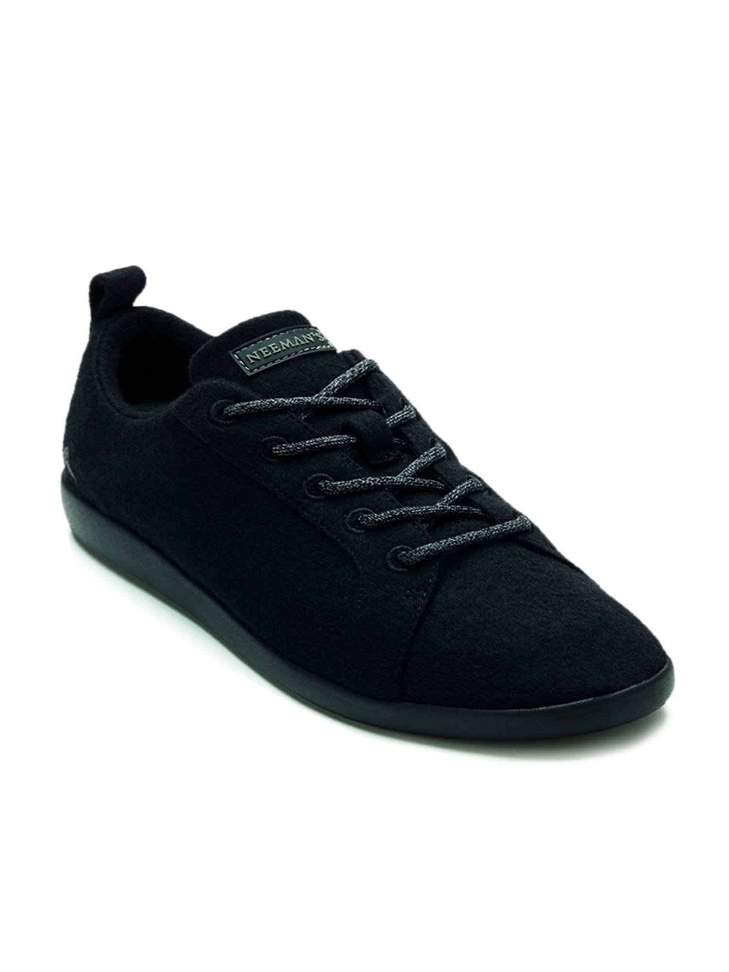 Neemans Coal Black Casual Sneakers