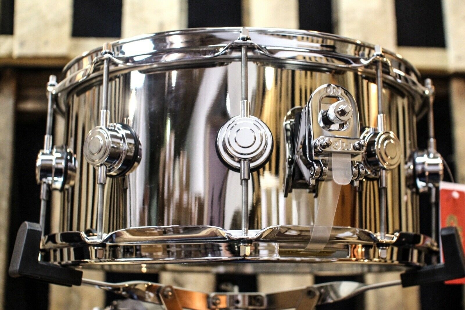 DW Collector's Nickel Over Brass 6.5x14 Snare Drum - DRVK6514SVC