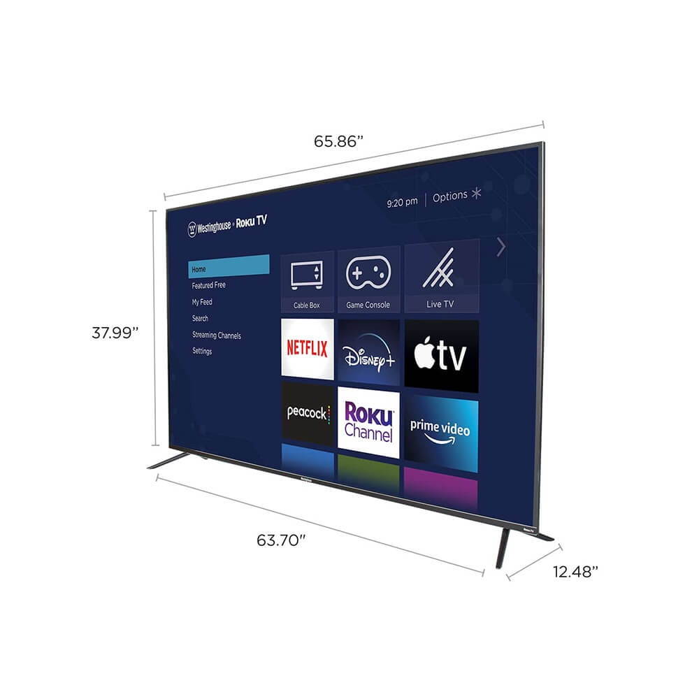 Westinghouse WR75UX4200 75 inch UX Series 4K Ultra HD Smart Roku TV with HDR 10