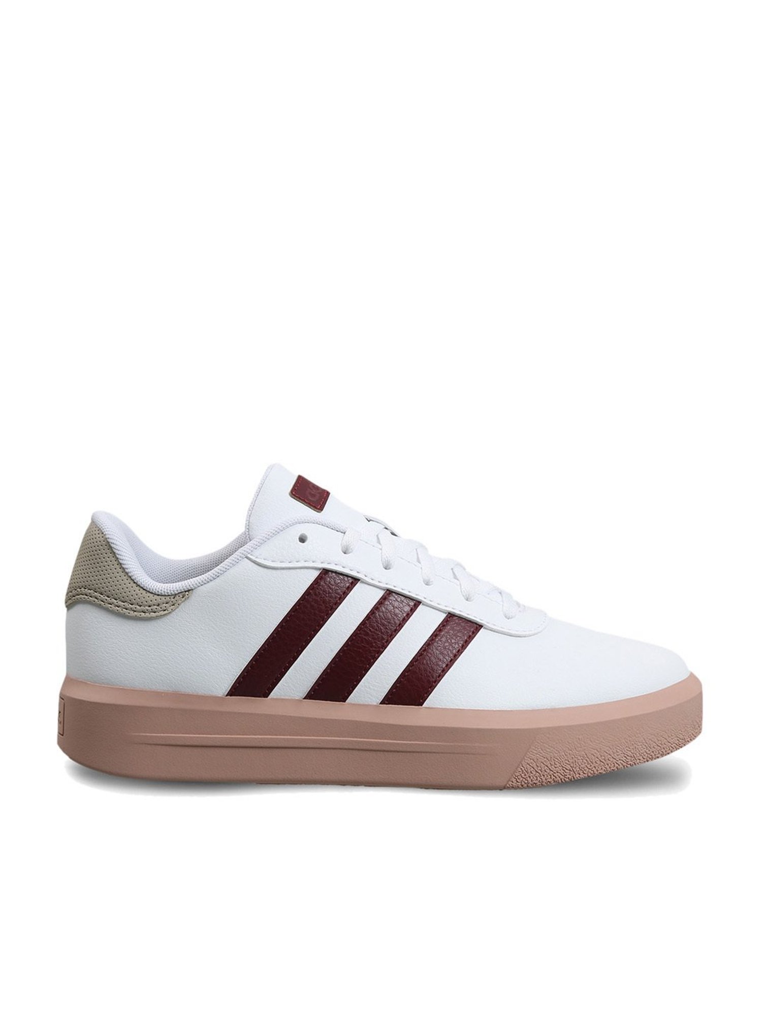 Adidas Women's COURT PLATFORM White Skateboarding Shoes