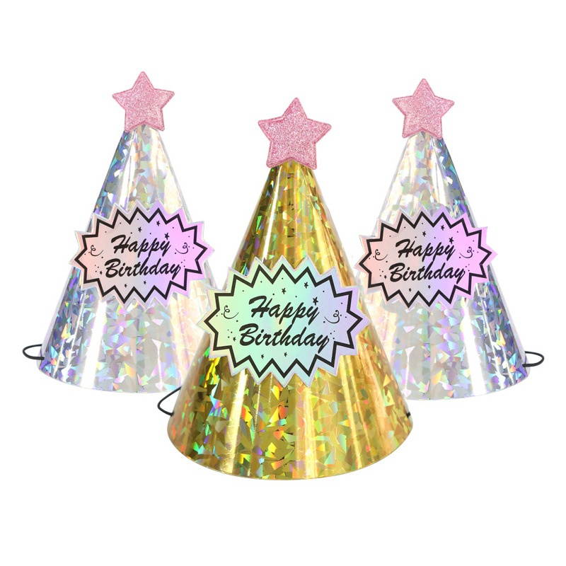 12pcs Durable Decorative Exquisite Lovely Practical Baby Birthday Hats Birthday Hats Birthday Headdress