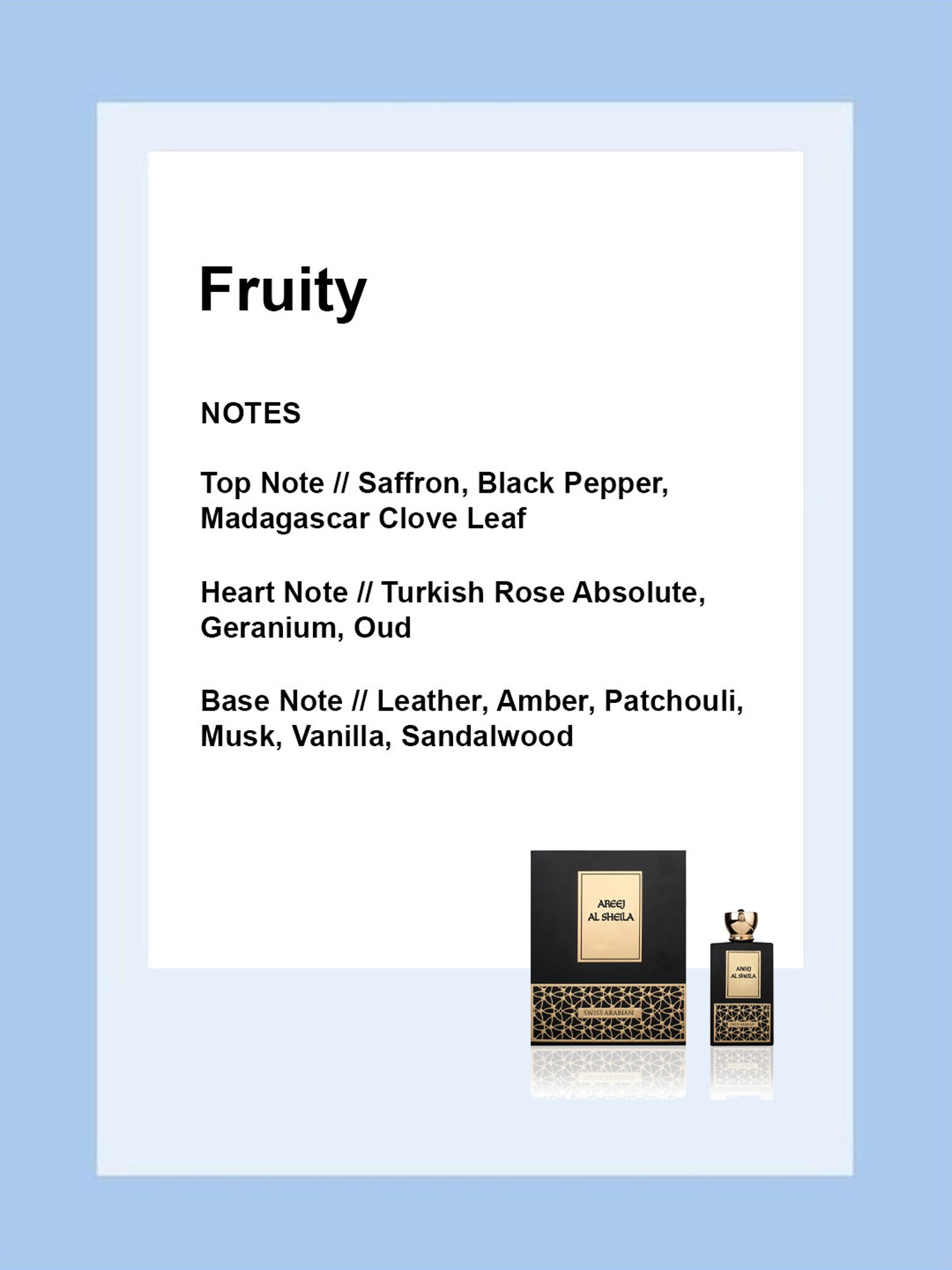 SWISS ARABIAN Areej Al Sheila Eau de Parfum for Women - 100 ml