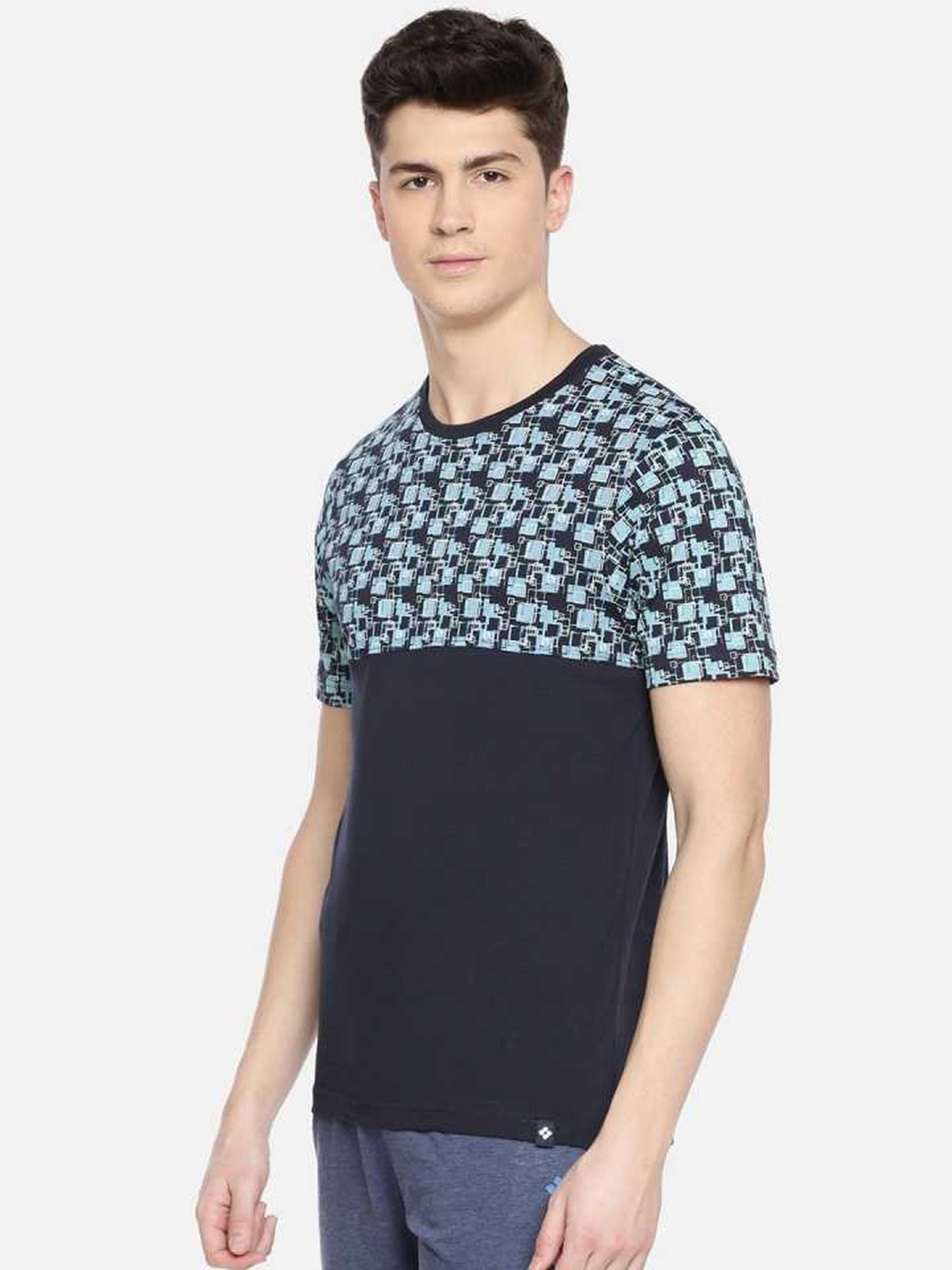 Dollar Navy Regular Fit Printed T-Shirt