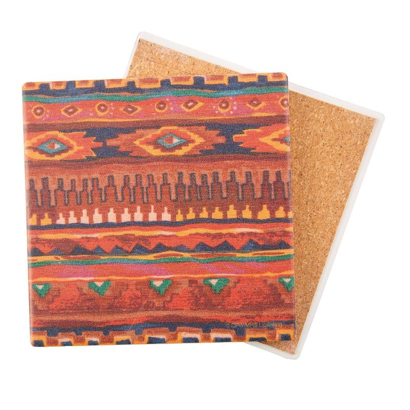 4pk Ceramic Southwest Blanket Print Coasters - Thirstystone