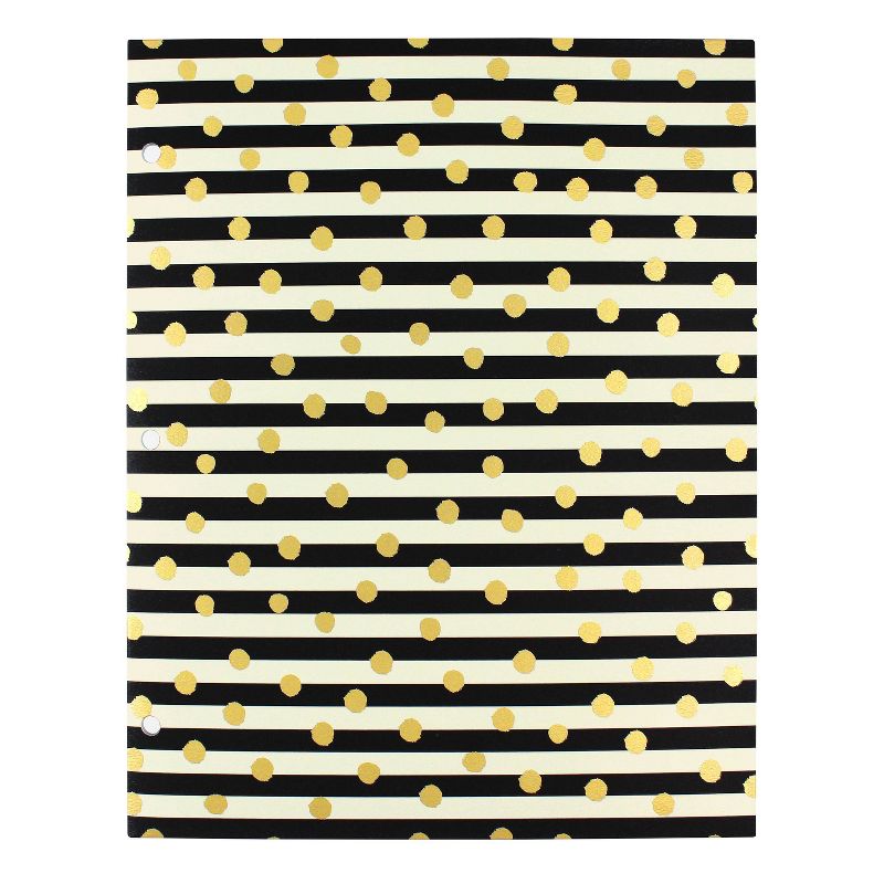 Portfolio 2 Pocket Stripe Black - greenroom