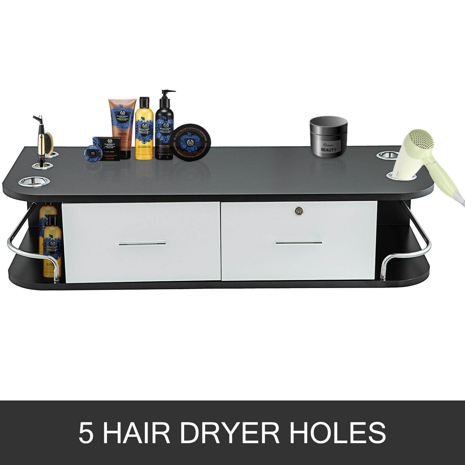 Wall Mount Styling Ston Beauty Salon Equipment 41.3x16x8.9 Barber Bathroom