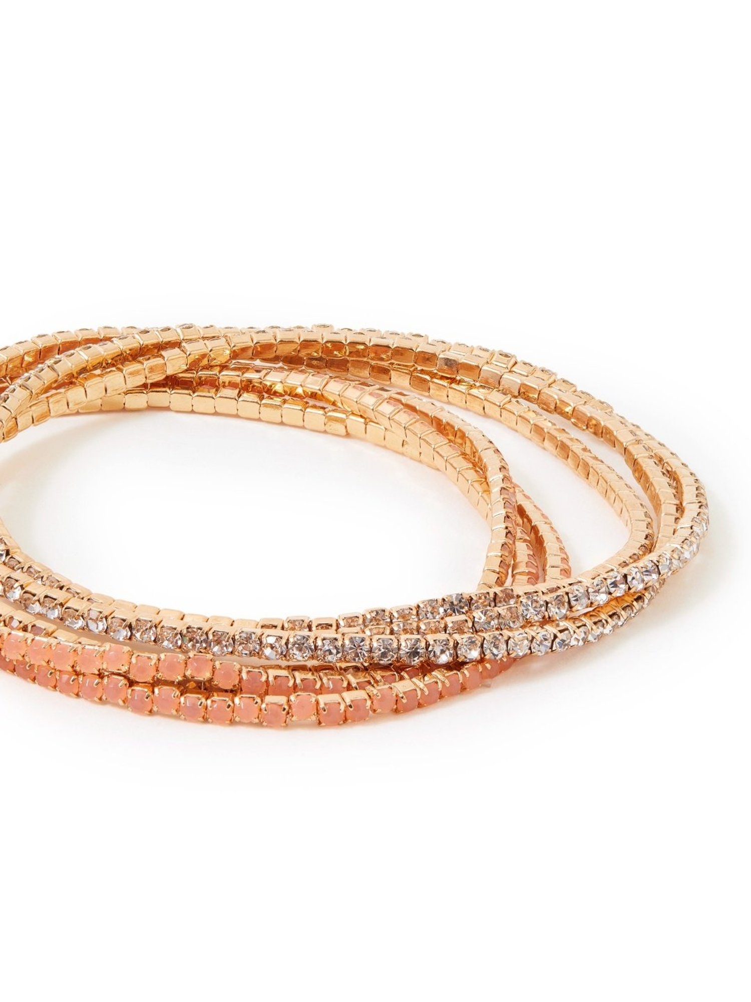 Accessorize London Multi Sparkle Stretch Bracelet - Set of 6