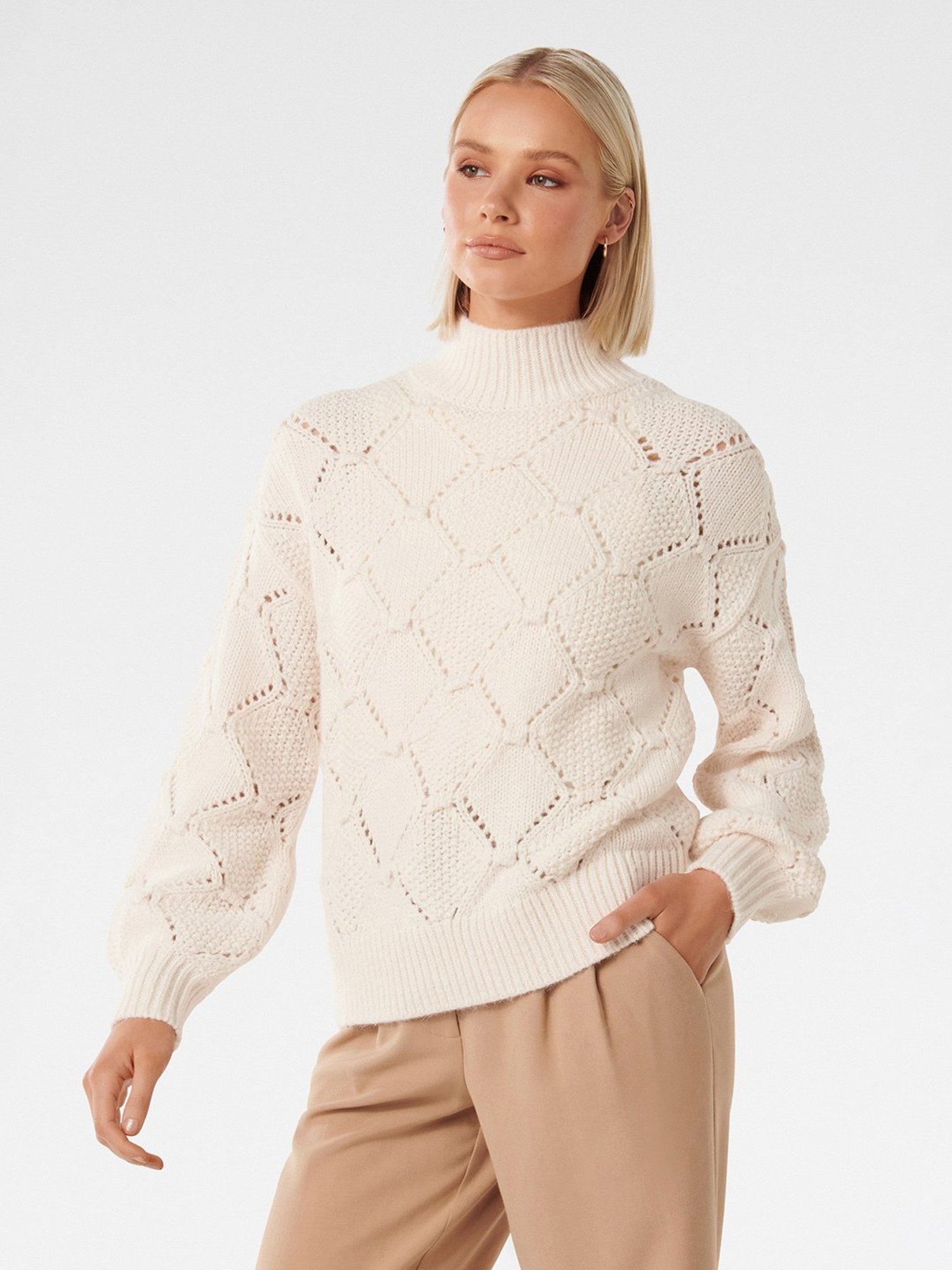 Forever New Verity Bobble Stitch Knit Jumper