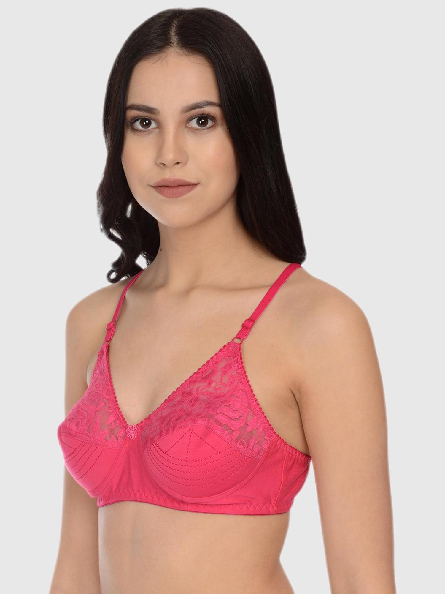 Mod & Shy Multi Lace Print Bra Set