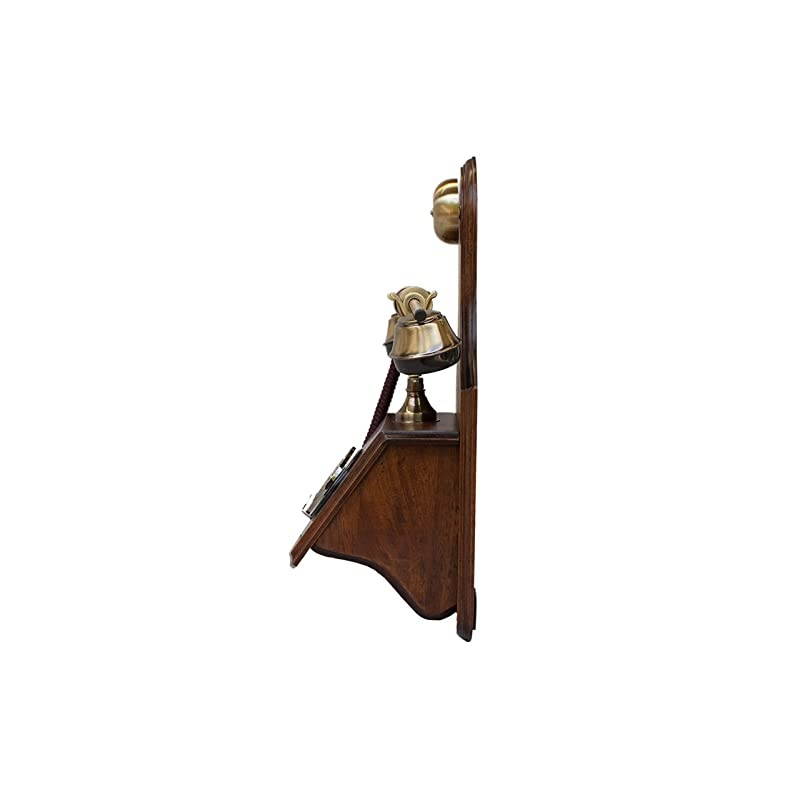 1921 Cable Model D: The Old-Fashioned Wall-Mounted Wooden Telephone with Metal Parts
