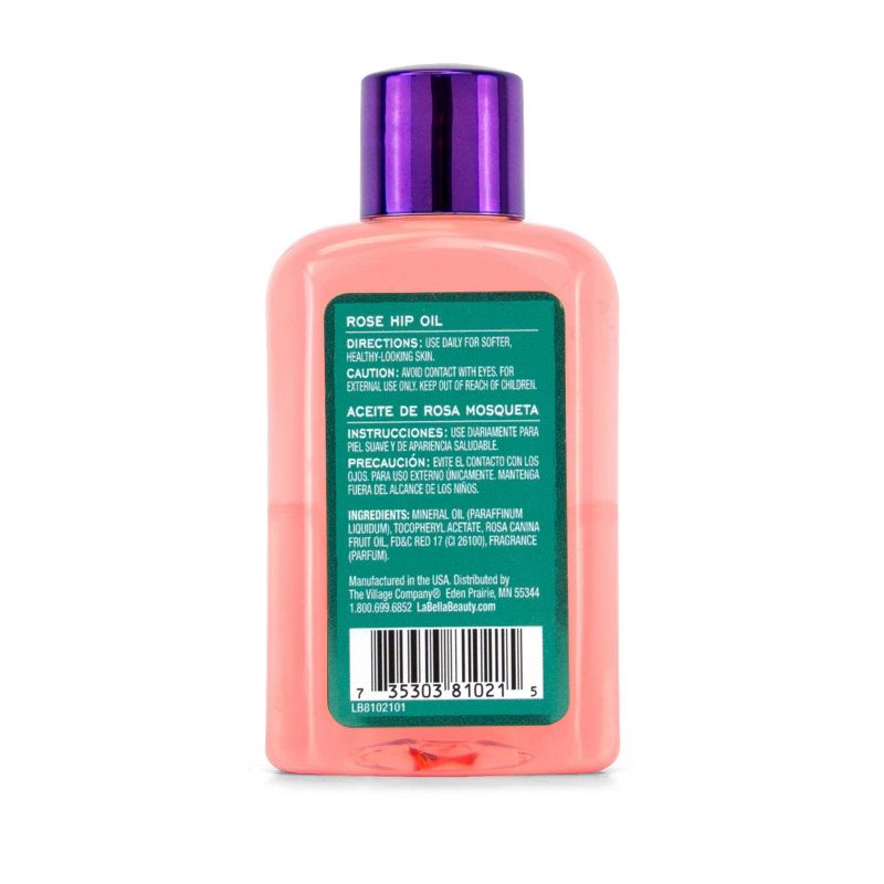 La Bella Rose Hip Body Oil - 2.5floz