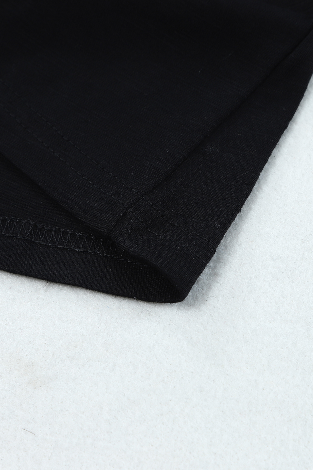 Blank Sweatshirt - Black Plaid Leopard Print Patchwork Long Sleeve Top Customized