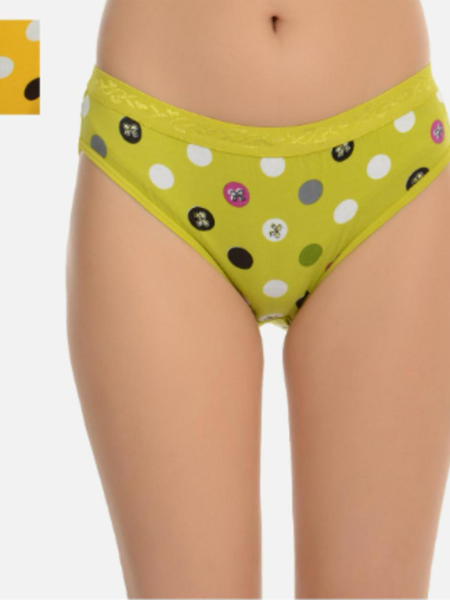Mod & Shy Multi Polka Dot Print Panties