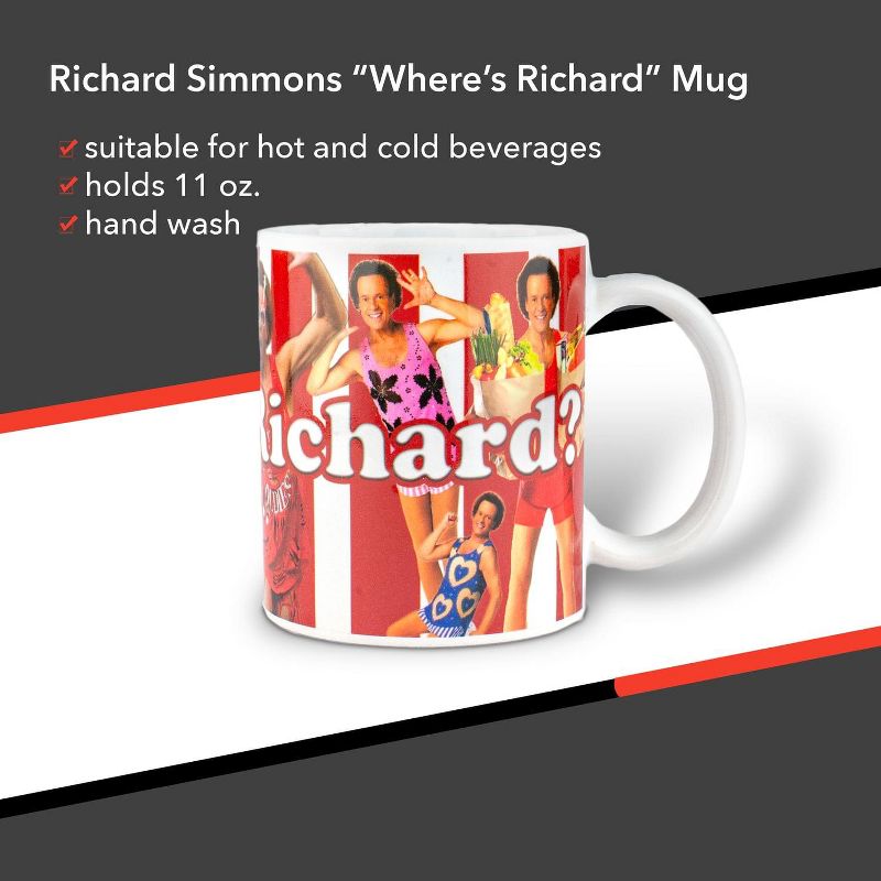 Surreal Entertainment Richard Simmons "Where's Richard?" Mug 11oz