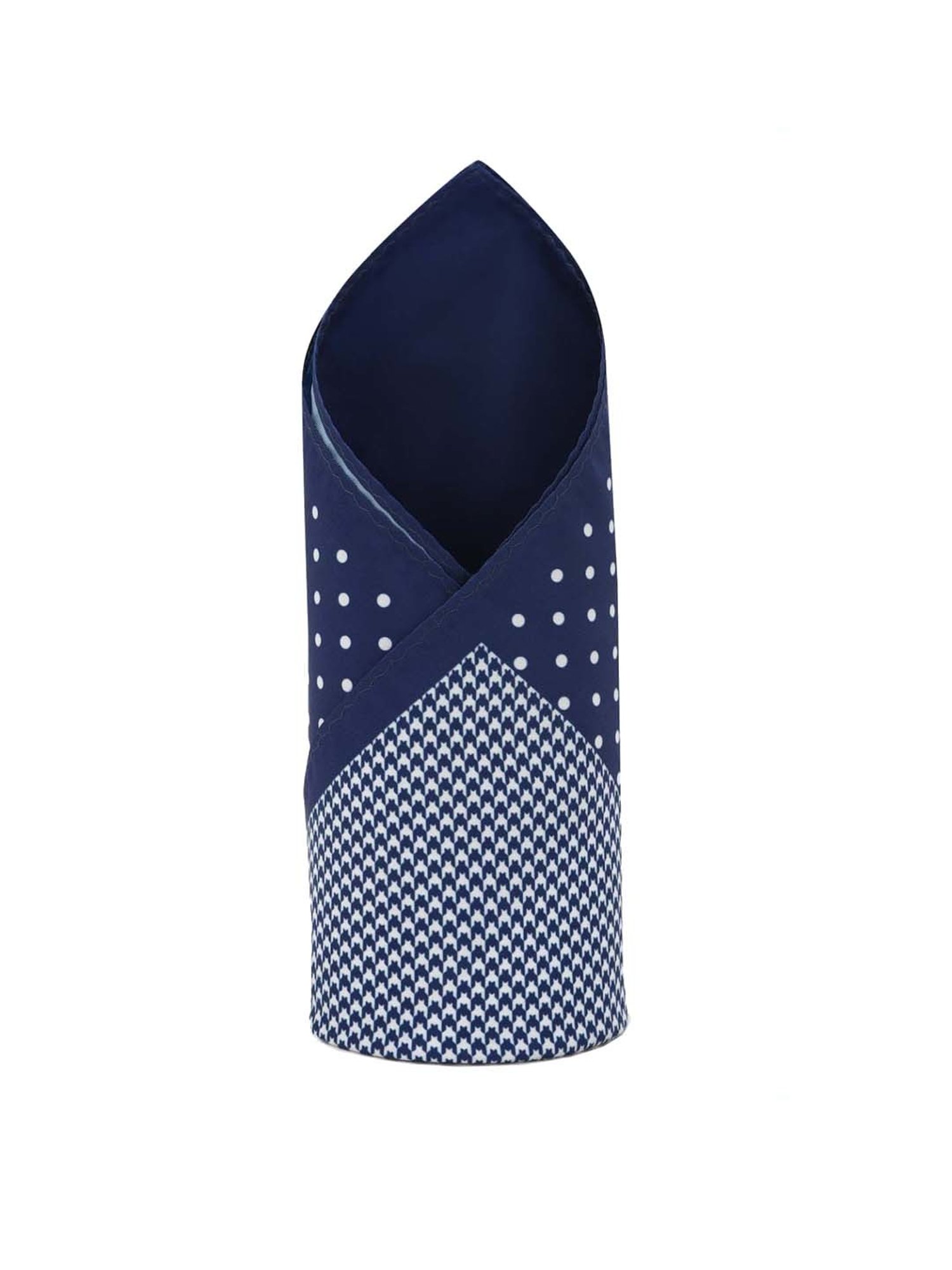 Van Heusen Green Printed Pocket Square