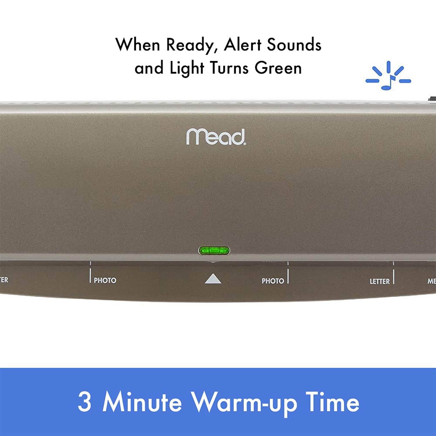 Mead Laminator, Thermal, HeatSeal PRO Lamination Machine, 12.5" Max Width, includes EZAlign Laminating Sheets / Pouches (M1701875)