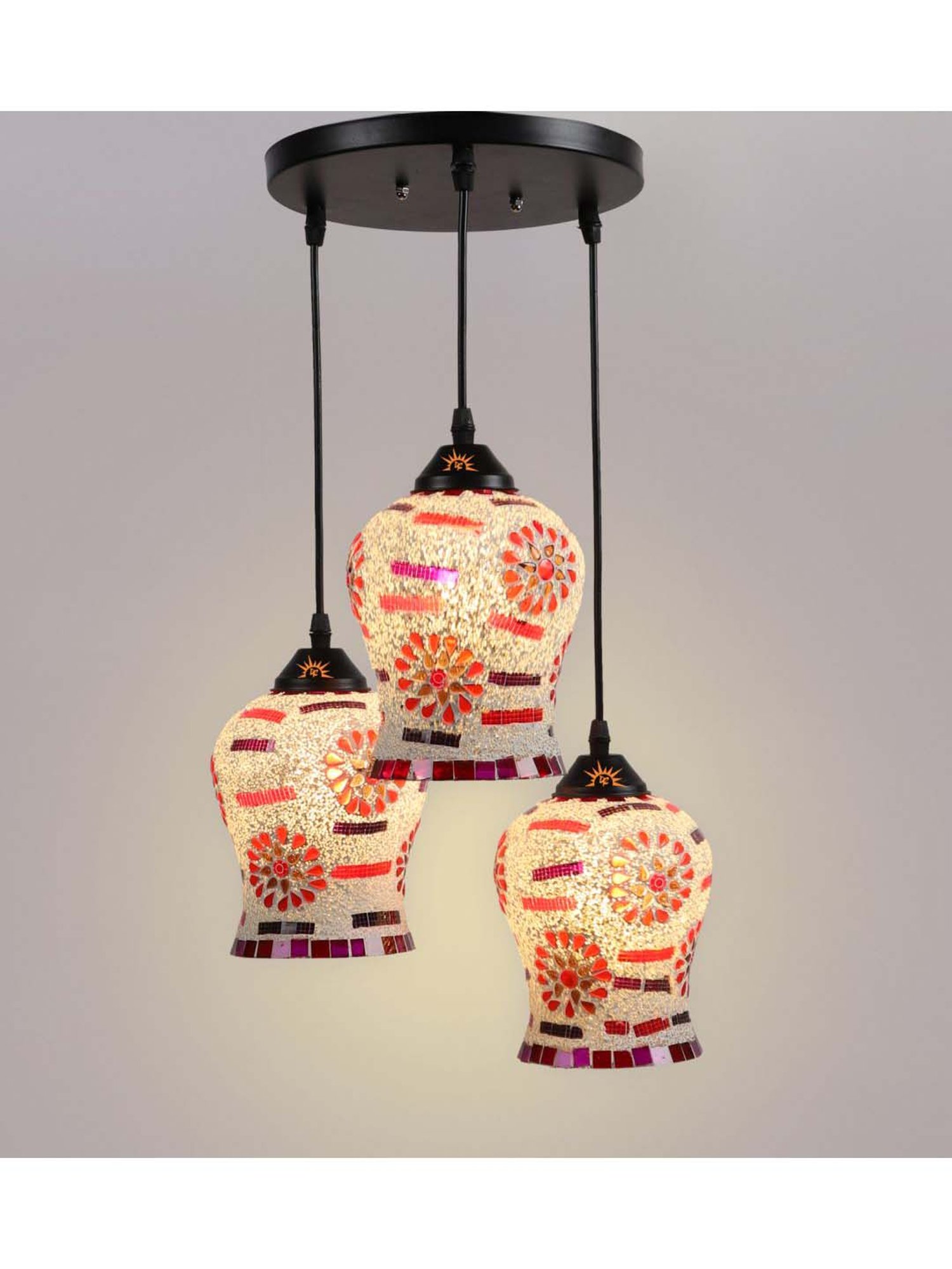 DecorativeRay White Hanging Light - Set of 1