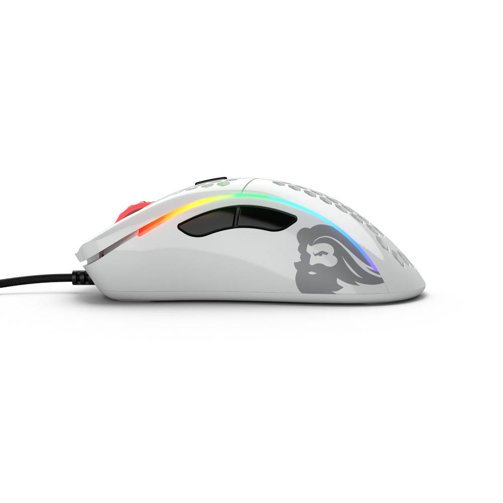 Glorious Model D Glossy White Wired Gaming Mouse
