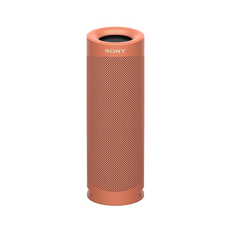 SRSXB23 EXTRA BASS Wireless Portable Speaker IP67 Waterproof BLUETOOTH and Built In Mic for Phone Calls Coral Red