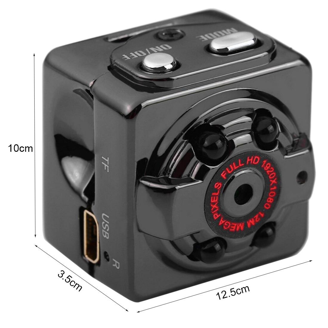 Mini Size Camera 1080P Sport Camera Dash Cam Monitoring Camera SQ8 Mini DV Black