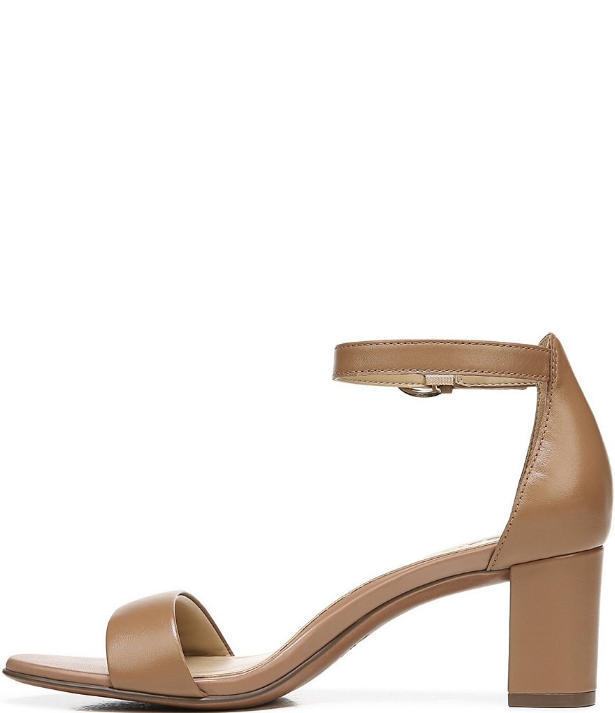 Naturalizer Vera True Colors Leather Ankle Strap Block Heel Dress Sandals