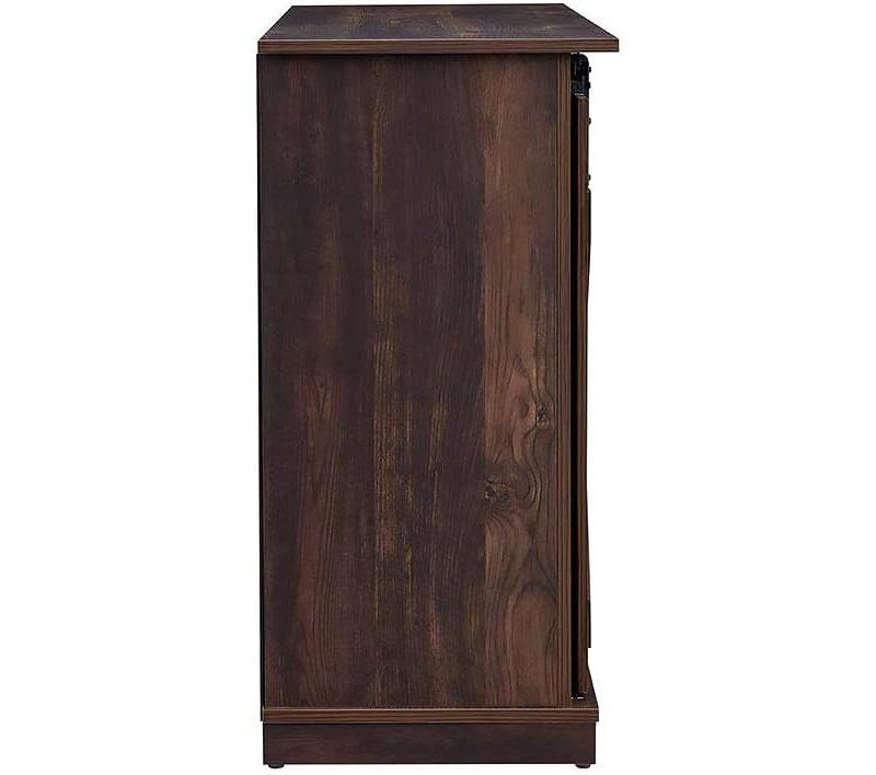 HearthPro Sawyer Media Console in Rustic Brown - SP6546-OM