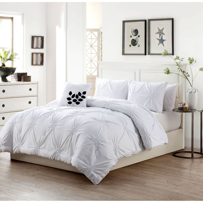 King London Quilt Set White - VCNY Home