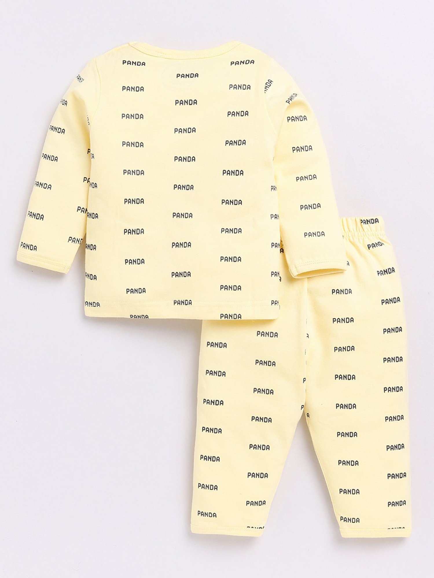 Clt.s Unisex Yellow Printed Full Sleeves T-Shirt With Pyjamas