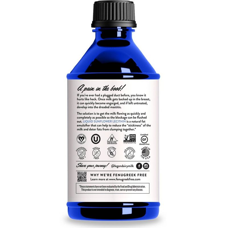 Legendairy Milk Sunflower Lecithin - 1200mg of Organic Sunflower Lecithin per Softgel - 200ct