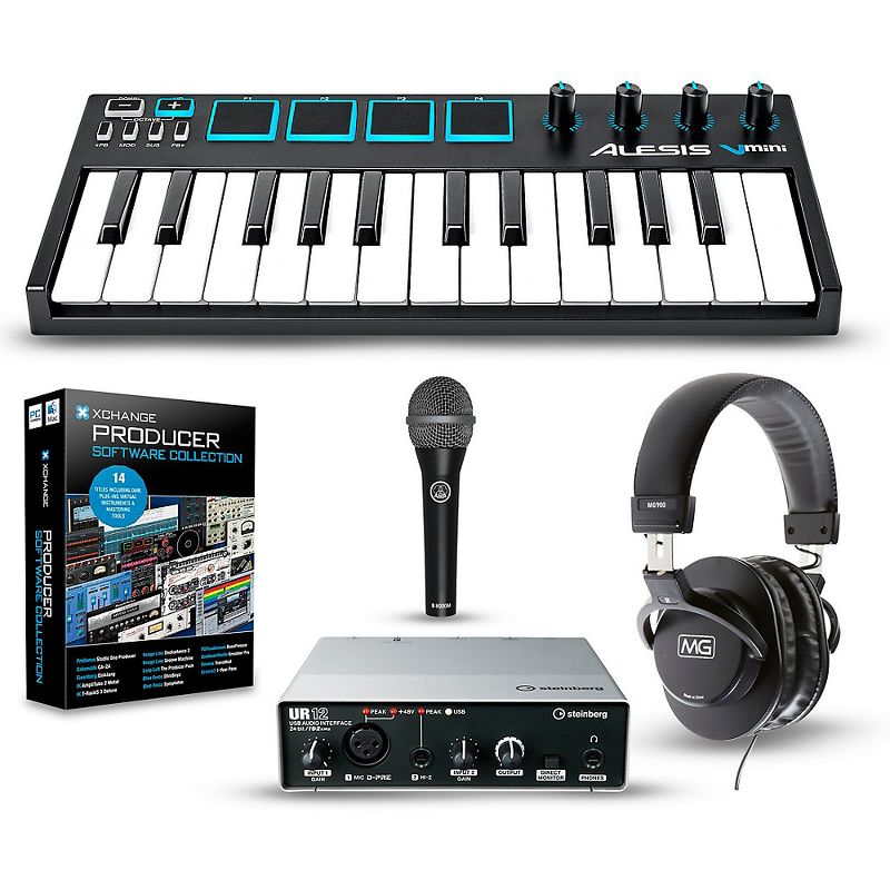 Alesis Q25 25-Key MIDI Keyboard Controller Packages Production Package