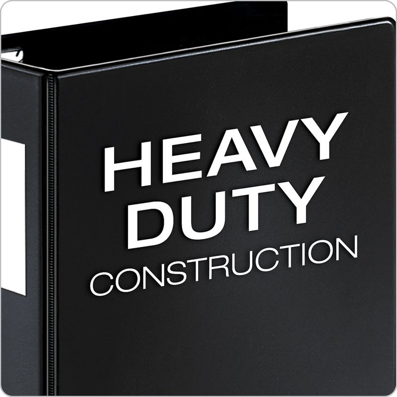 Cardinal Slant-D Ring Binder Heavy-Duty 5" Capacity Black 14052CB