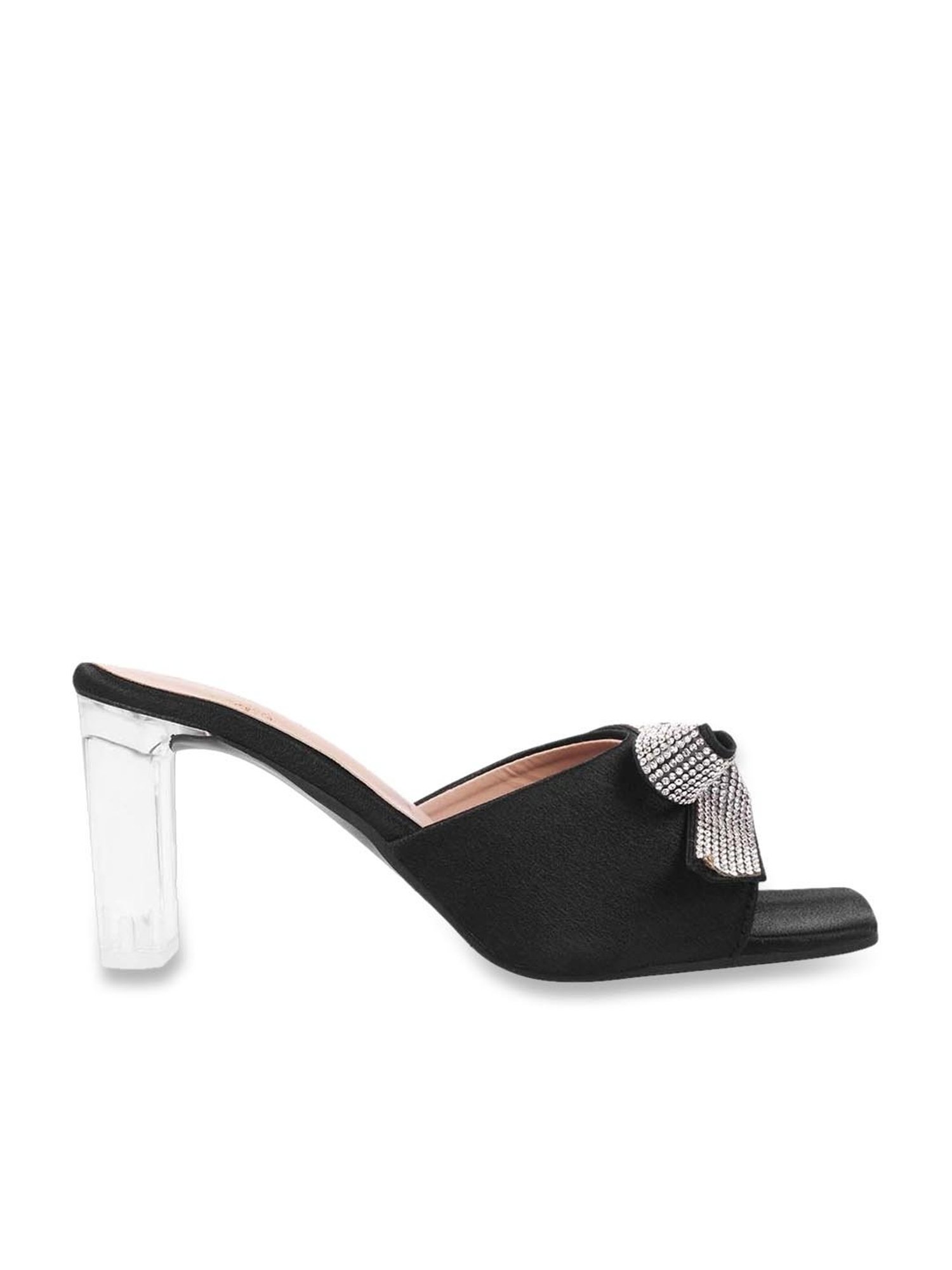 Shoetopia Women's Black Casual Sandals